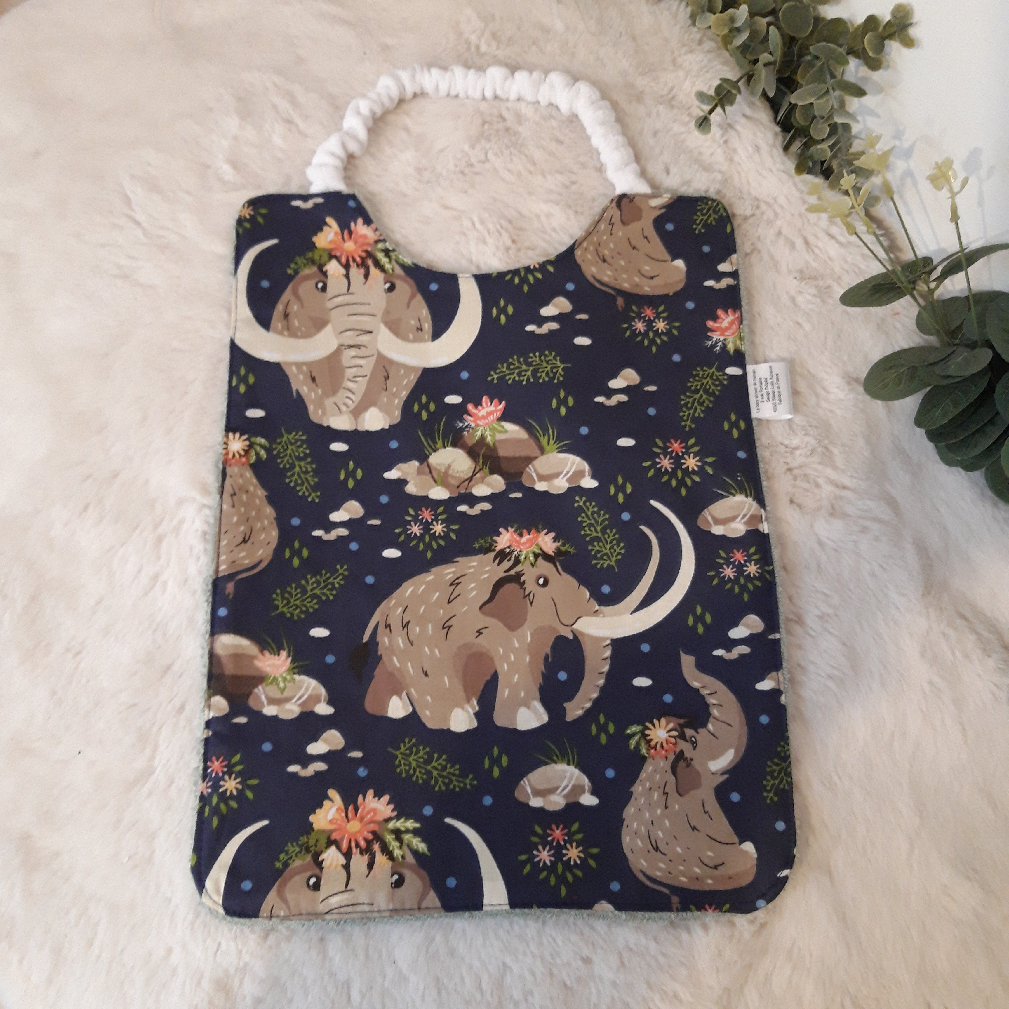 Bavoir élastique mammouth