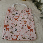 Bavoir élastique faon rose