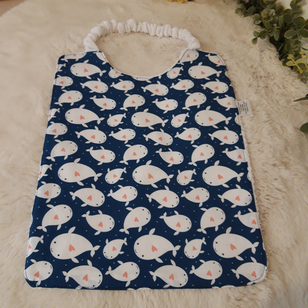 Bavoir élastique baleine