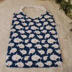 Bavoir élastique baleine