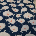 Bavoir élastique baleine