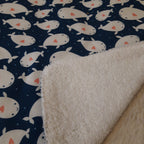 Bavoir élastique baleine