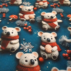 Bavoir élastique koala de Noël