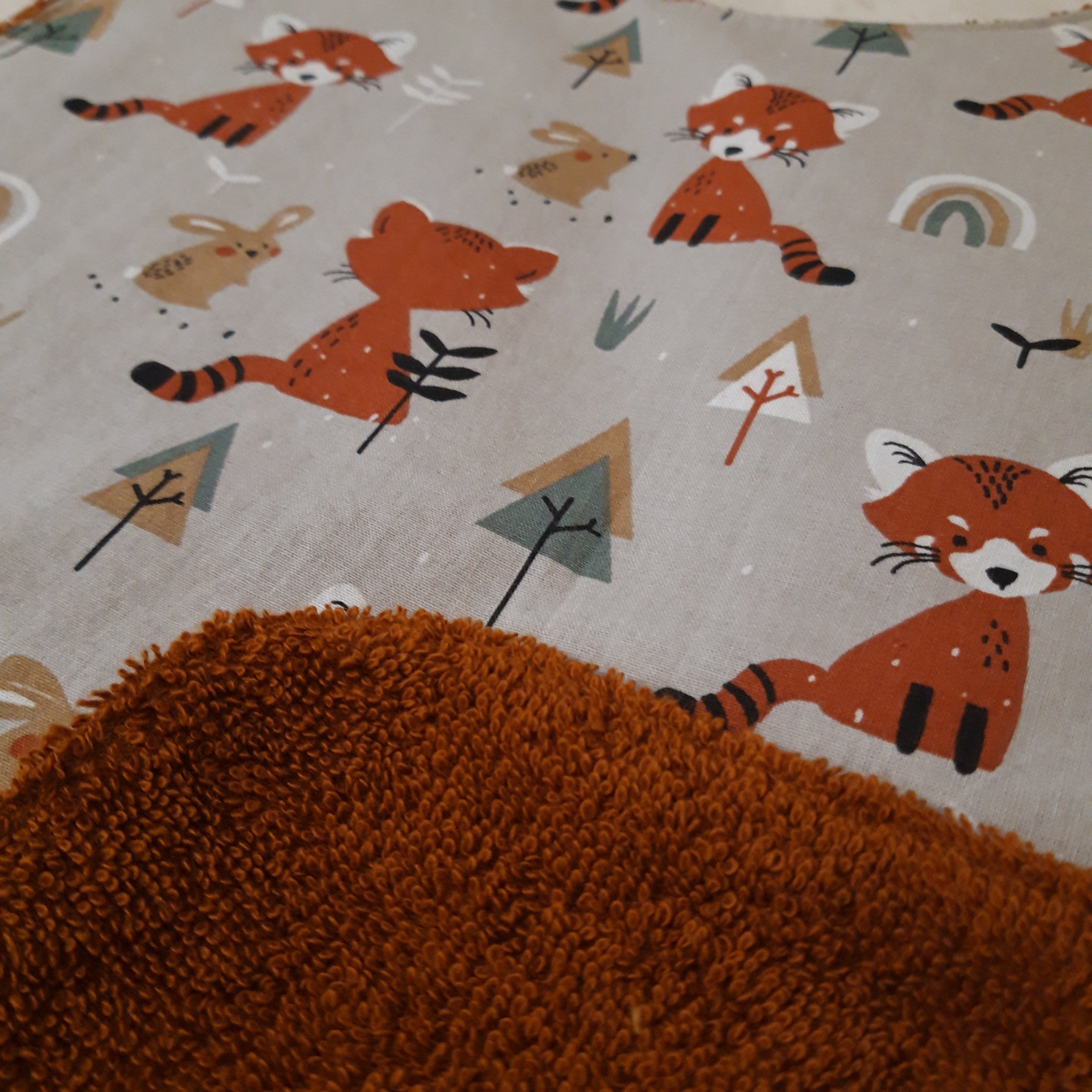 Bavoir élastique renard roux