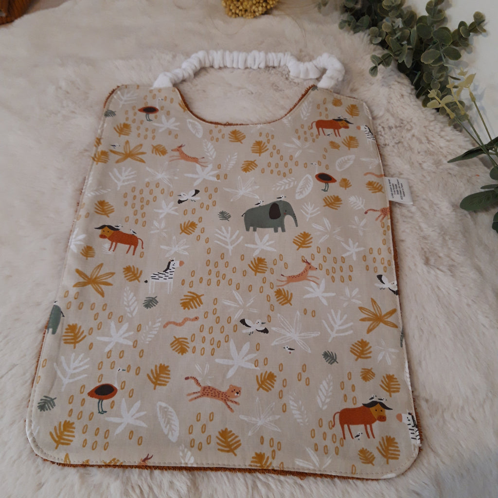 Bavoir élastique savane