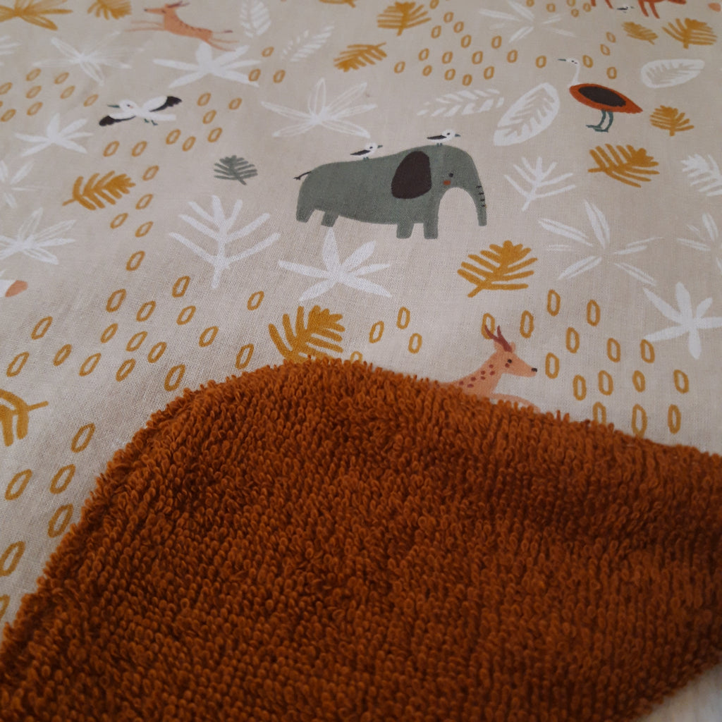 Bavoir élastique savane