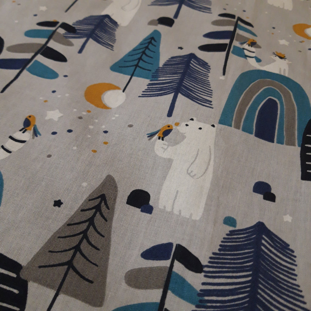 Bavoir élastique ours blanc