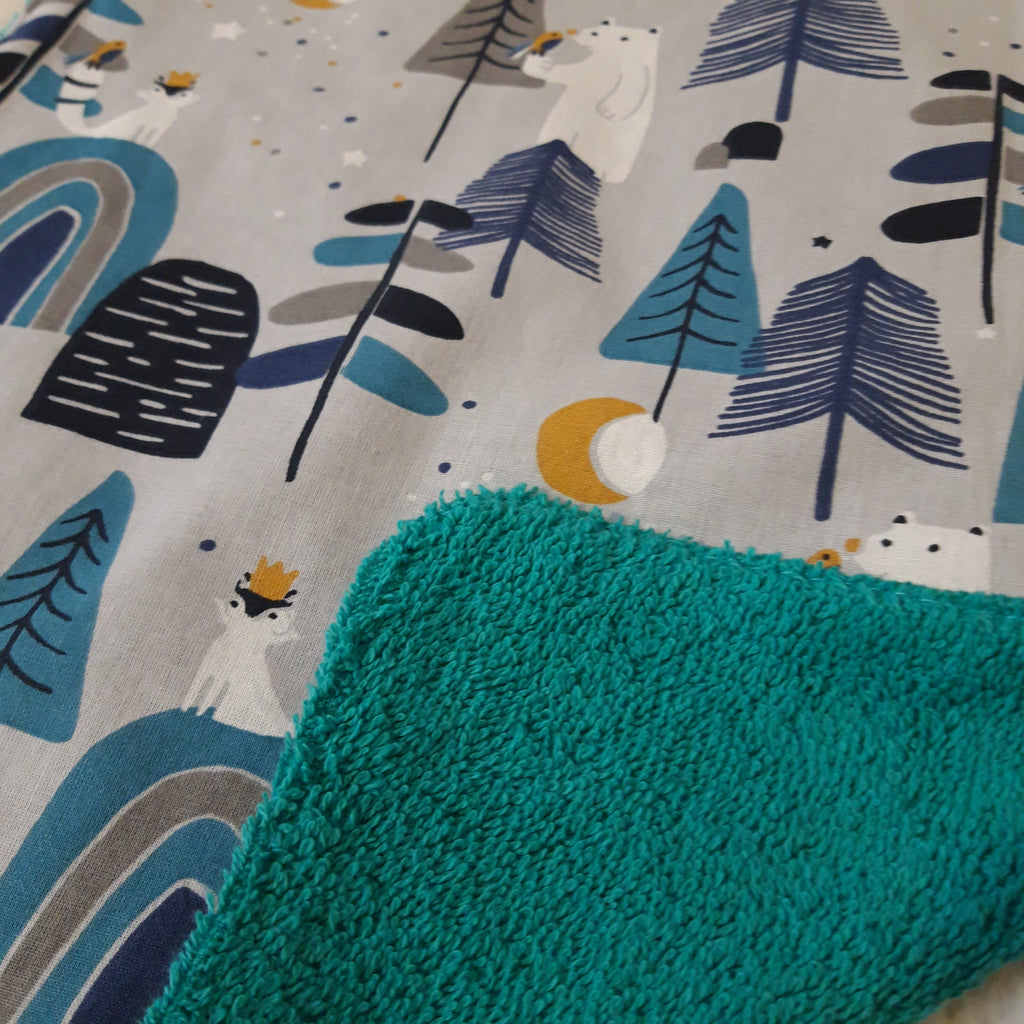 Bavoir élastique ours blanc