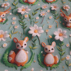 Bavoir élastique faon vert