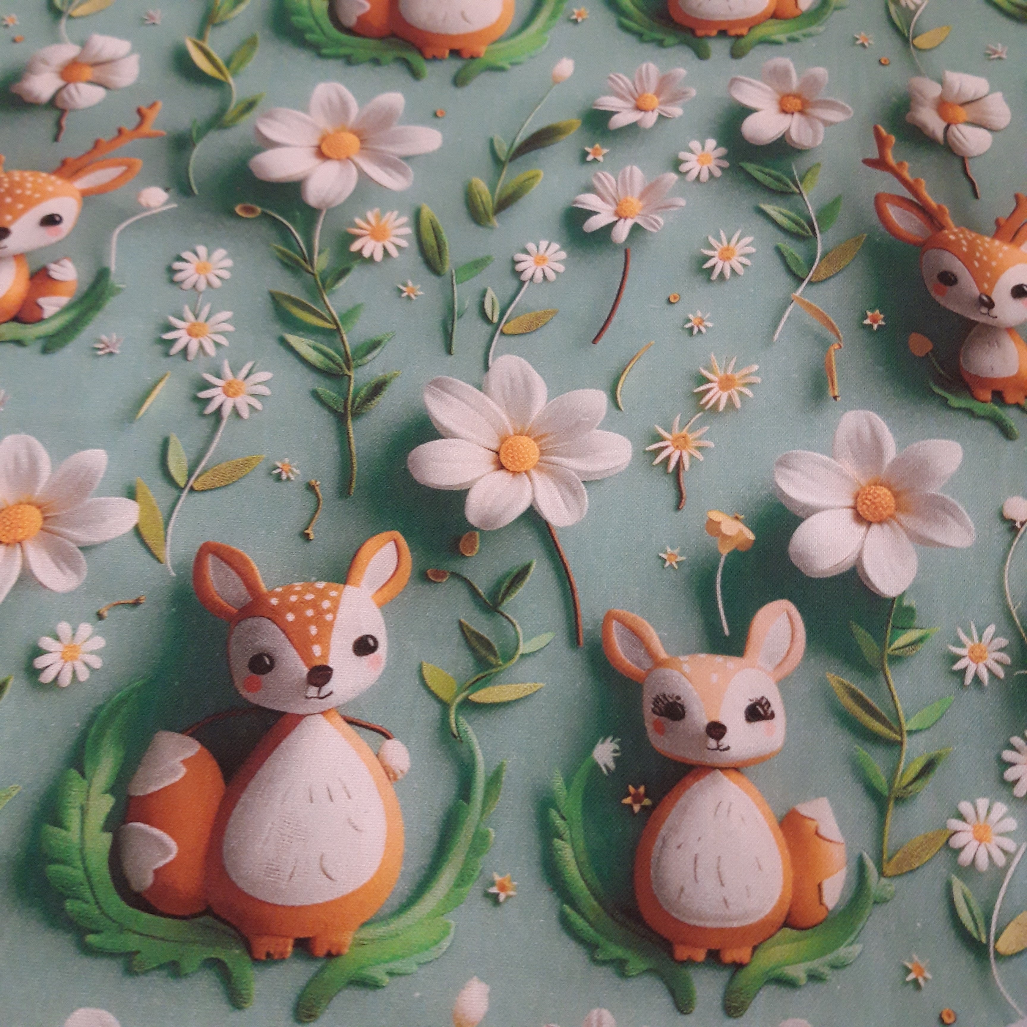 Bavoir élastique faon vert