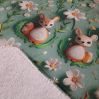 Bavoir élastique faon vert