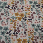 Bavoir fleur velours - fleurs violettes