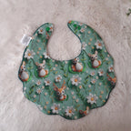 Bavoir fleur velours - faon