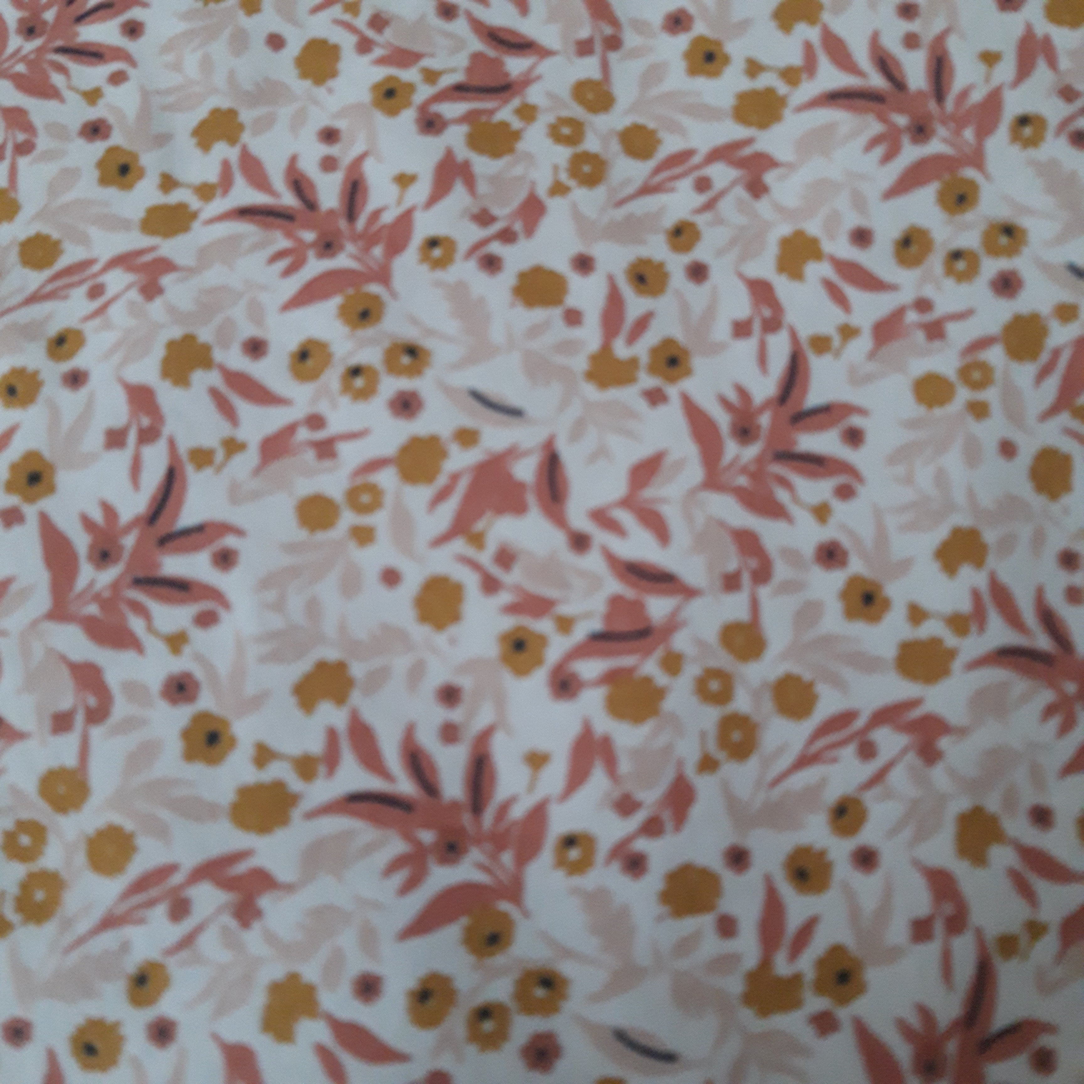 Bavoir fleur bambou - fleurs roses