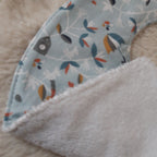 Bavoir bandana - Oiseaux bleus