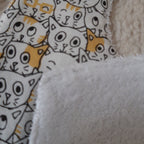 Bavoir bandana - Chats blancs et jaunes