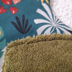 Bavoir bandana - Jungle - coton vert