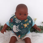 Bavoir bandana - Jungle - coton vert