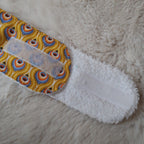 Bandeau de maquillage jaune paon