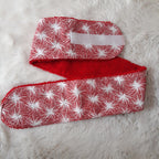 Bandeau de maquillage rouge et blanc