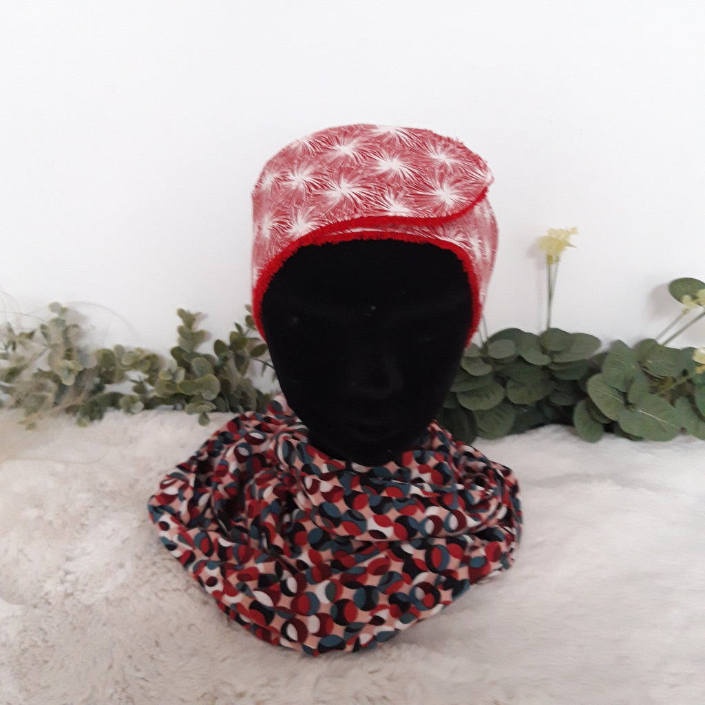 Bandeau de maquillage rouge et blanc