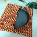 Sac à tarte coton réversible- géométrique vintage