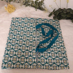 Sac à tarte en tissu enduit - bleue