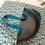 Sac à tarte en tissu enduit - bleue