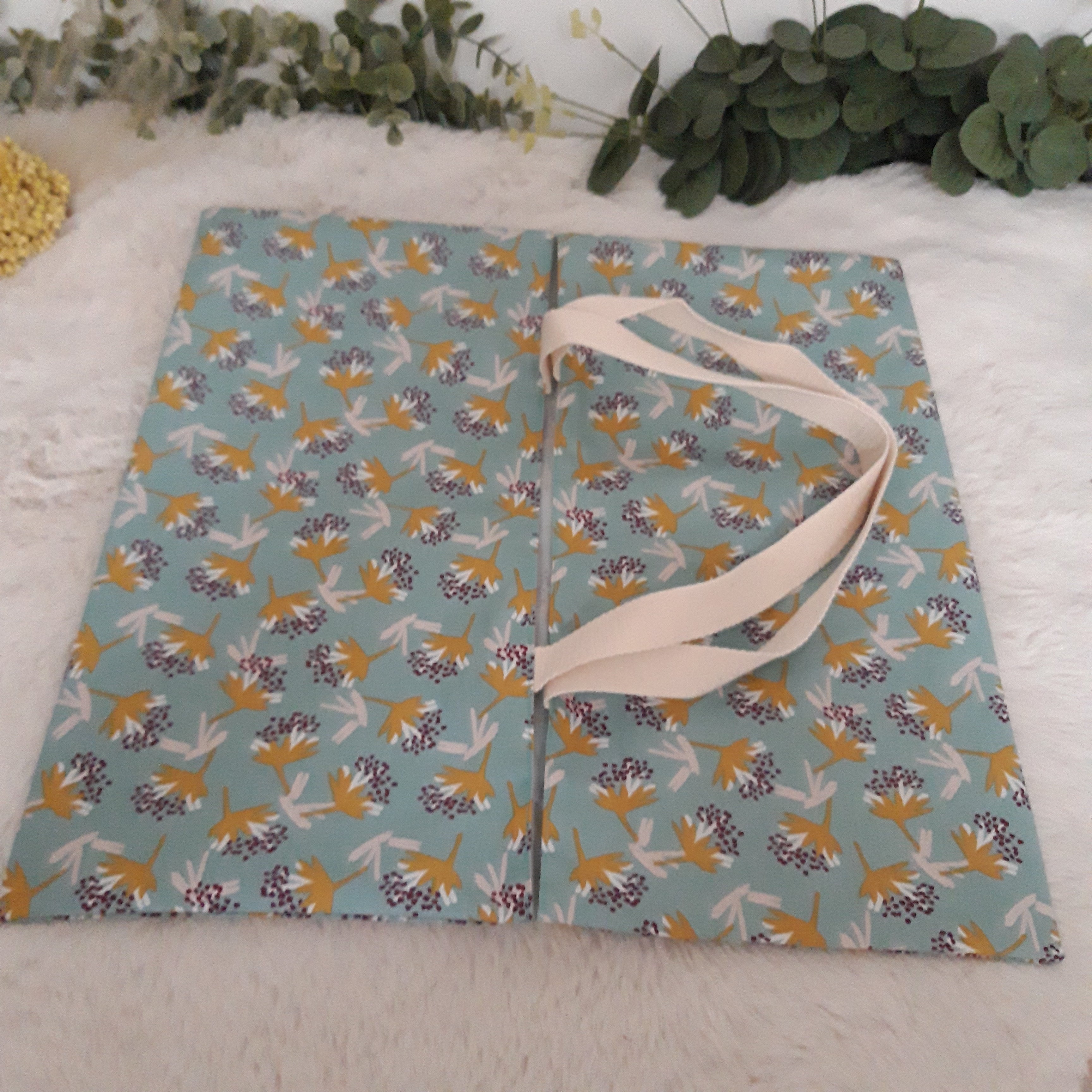 Sac à tarte en tissu enduit - Floral