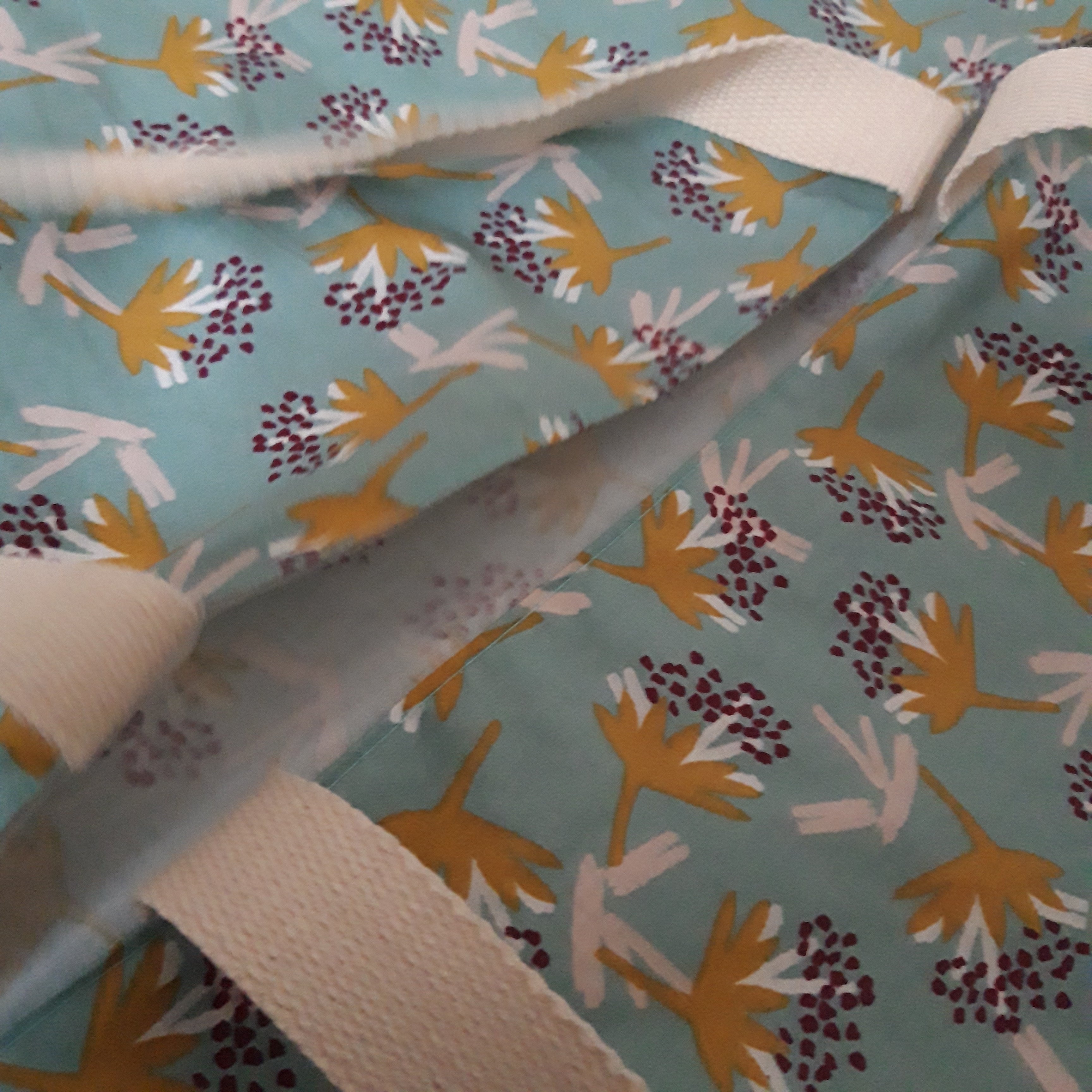 Sac à tarte en tissu enduit - Floral