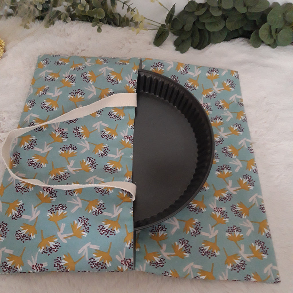 Sac à tarte en tissu enduit - Floral