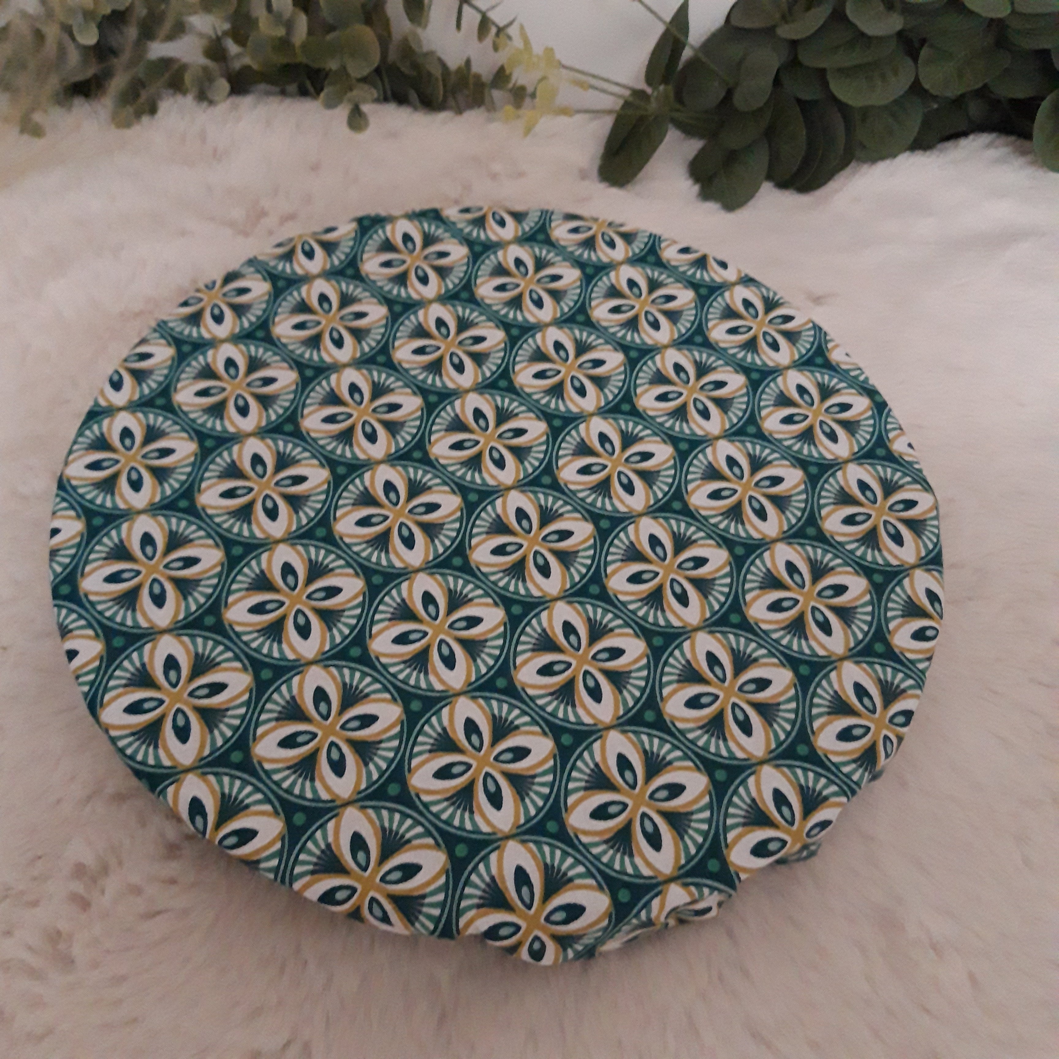 Sac à tarte en tissu enduit - bleue