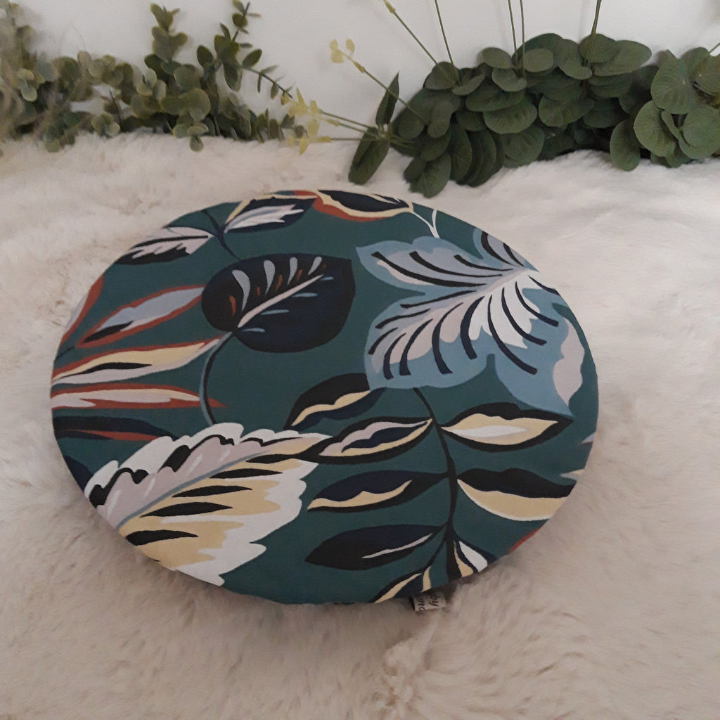 Couvercle à saladier Feuilles bleues