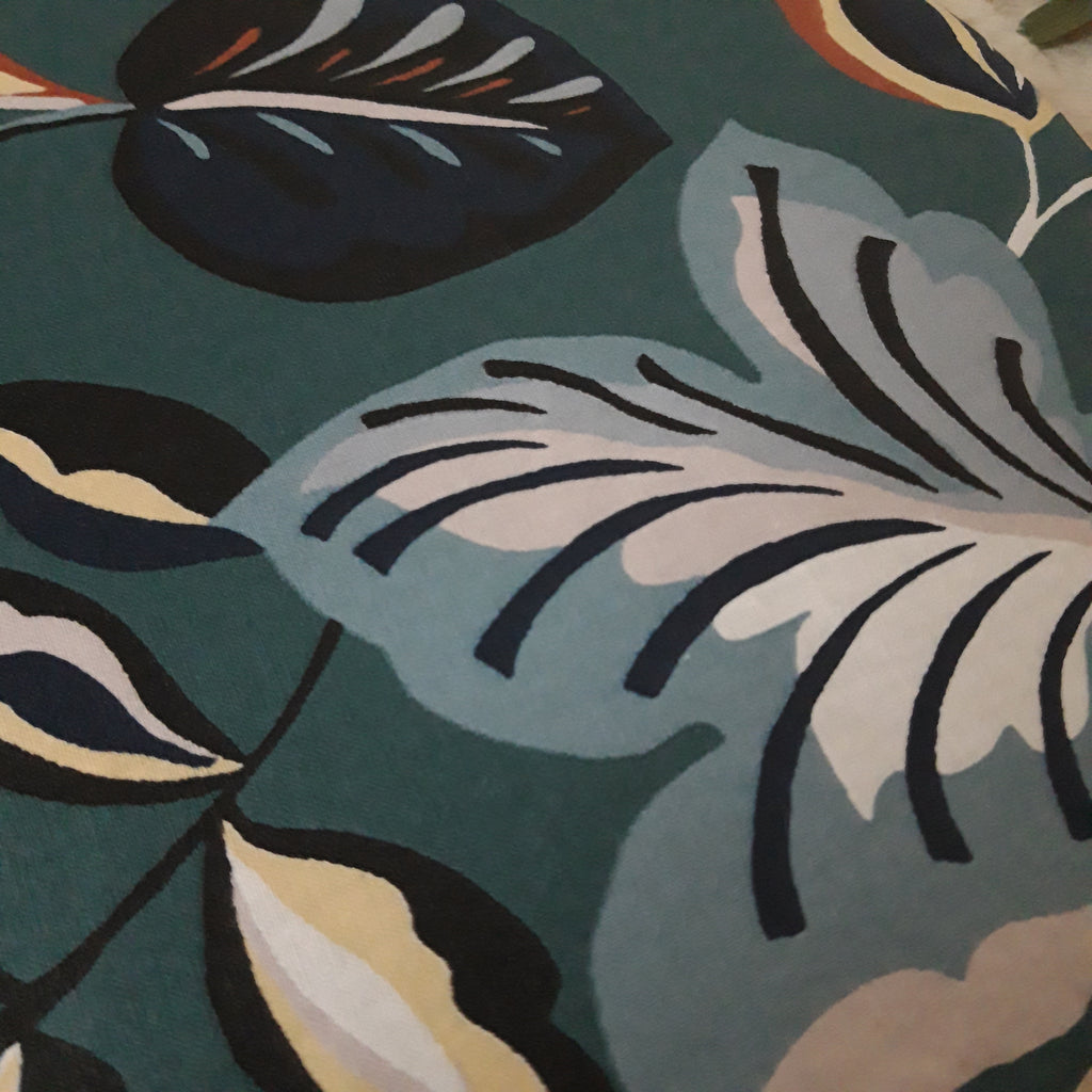 Couvercle à saladier Feuilles bleues