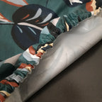 Couvercle à saladier Feuilles bleues