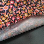 Couvercle à saladier Fleurs roses et noires