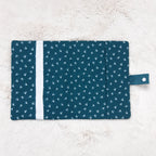 Protège carnet de santé bleu géométrique