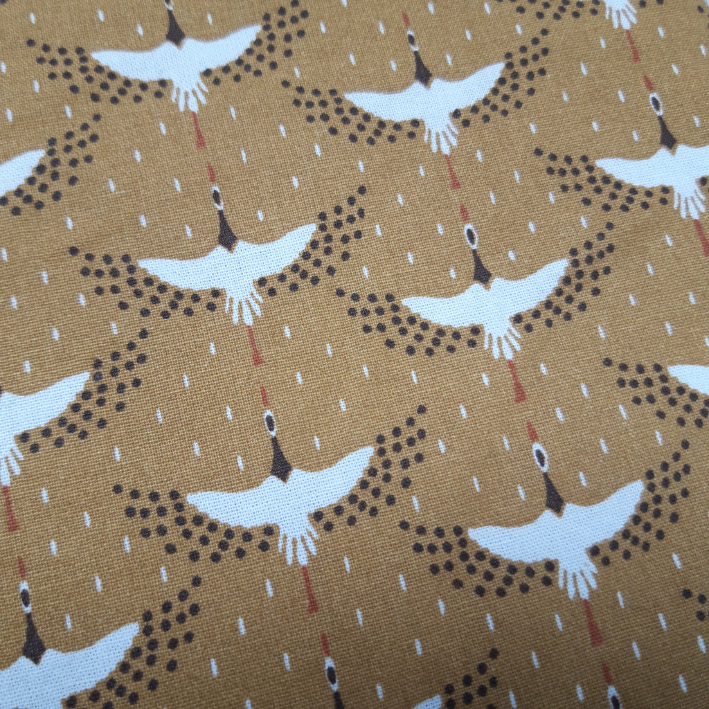 Pochette à livres blanc et oiseaux