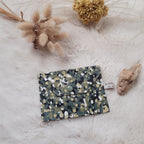 Petite pochette enduite - Tâches vertes