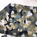 Petite pochette enduite - Tâches vertes