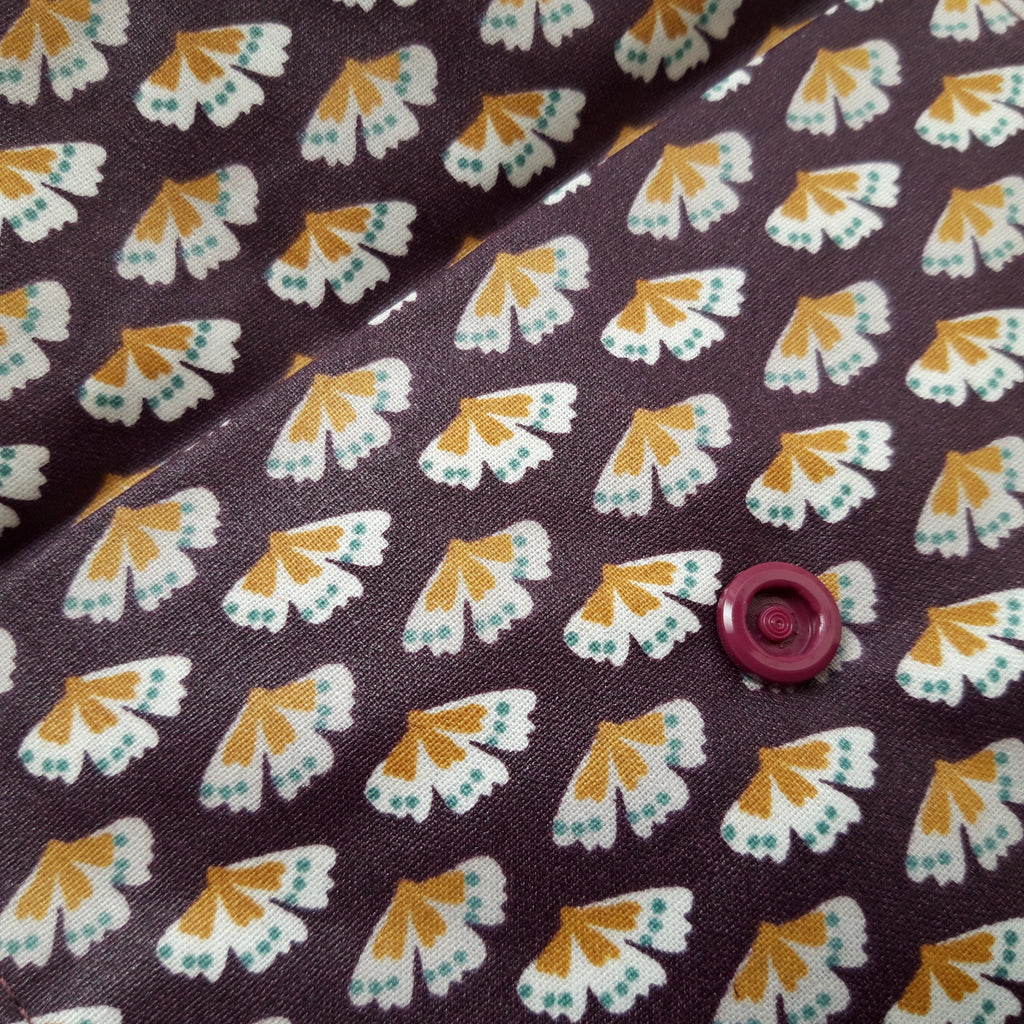 Petite pochette enduite - Violette