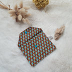 Petite pochette enduite - Géométrique