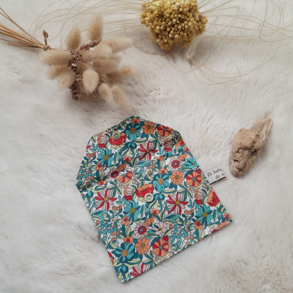 Petite pochette enduite - Fleurie