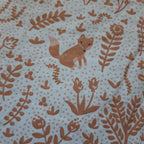 Pochette à livres velours Terracota et renard