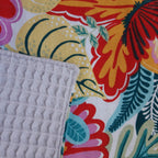 Essuie-tout avec lien grosses fleurs