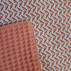 Essuie-tout avec lien saumon