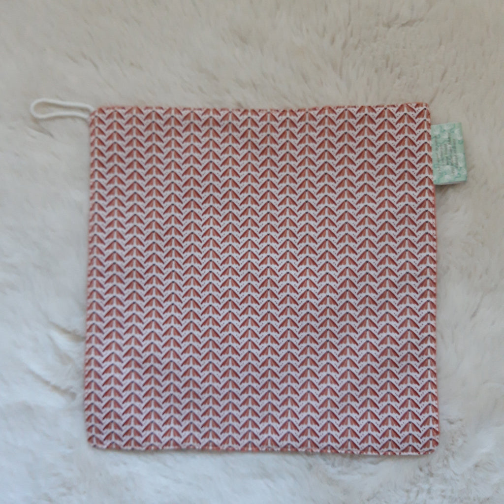 Essuie-tout avec lien saumon