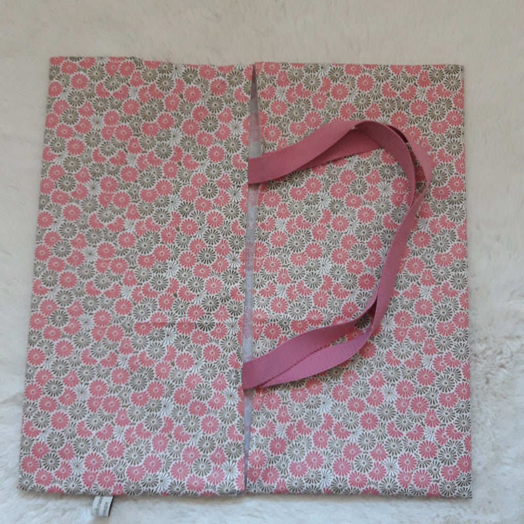 Sac à tarte en tissu enduit - rose et doré