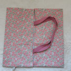 Sac à tarte en tissu enduit - rose et doré