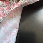 Sac à tarte en tissu enduit - rose et doré